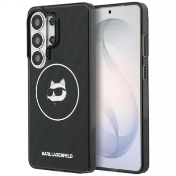 Karl Lagerfeld coque MagSafe IML Repeated Choupette pour Samsung Galaxy S26 Ultra, noire