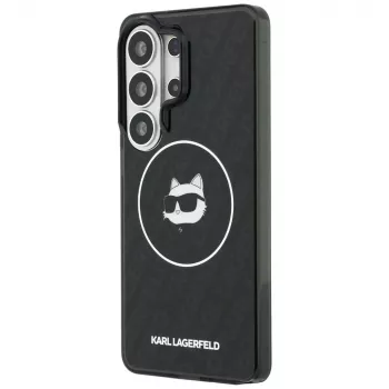 Karl Lagerfeld coque MagSafe IML Repeated Choupette pour Samsung Galaxy S26 Ultra, noire