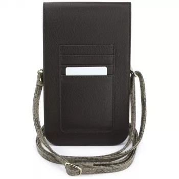GUESS pochette pour téléphone Graines 4G & Classic Logos marron