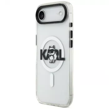 Karl Lagerfeld coque MagSafe IML Choupette Sketch Logo pour iPhone Air, transparente