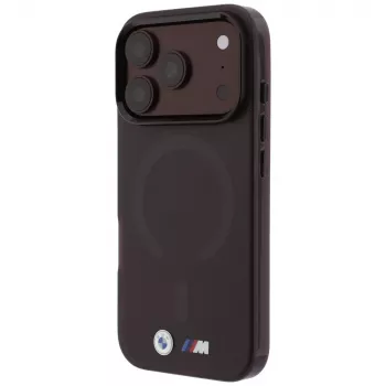 Coque BMW M IML Frosted Metal Logo & Trims MagSafe pour iPhone 18 Pro / 17 Pro - Bordeaux