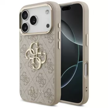 Coque GUESS 4G Big Classic Logo pour Apple iPhone 17 Pro / 18 Pro - Or rose