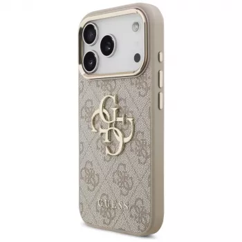 Coque GUESS 4G Big Classic Logo pour Apple iPhone 17 Pro / 18 Pro - Or rose