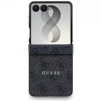 Coque GUESS 4G Classic MagSafe pour Samsung Galaxy Z Flip8 - Noir