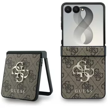 Coque rigide GUESS Big 4G Logo pour Samsung Galaxy Z Flip4 - Marron