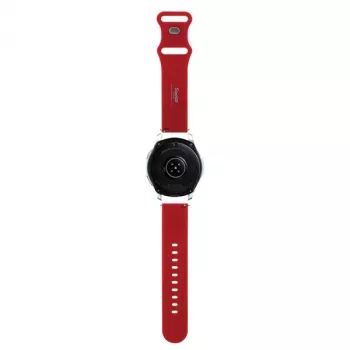 Bracelet de montre universel en silicone Hello Kitty 22 mm tête de Kitty rouge