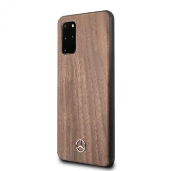 Coque rigide Wood Line noyer Mercedes-Benz pour Samsung Galaxy S20+ (SM-G985) - marron