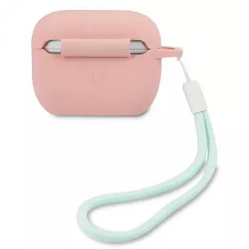 Coque silicone pour AirPods Pro GUACAPLSVSPG GUESS Vintage Pink verte