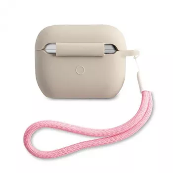Coque en silicone GUESS Vintage pour Apple AirPods Pro - Gris Rose