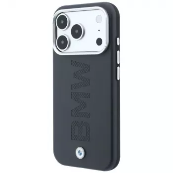 Coque MagSafe BMW Signature Centered Deboss pour iPhone 18 Pro / 17 Pro - Gris
