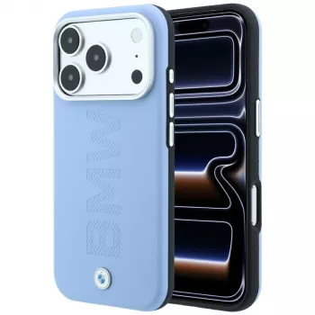 Coque MagSafe BMW Sign Centered Deboss pour iPhone 18 Pro / 17 Pro - Bleu