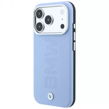 Coque MagSafe BMW Sign Centered Deboss pour iPhone 18 Pro / 17 Pro - Bleu