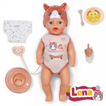 Poupée corps souple ZAPF CREATION Zapf Baby born Lena Cat 36 cm