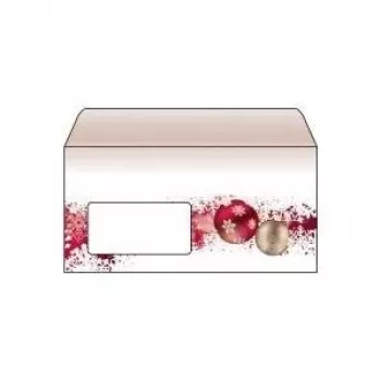 Enveloppes design SIGEL DU040 DL brun-rouge autocollantes 50 pièces