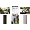 Porte-cartes boissons SIGEL GM221 A4 gris clair/marron simili cuir avec feutre, rechargeable, 4 pages de présentation