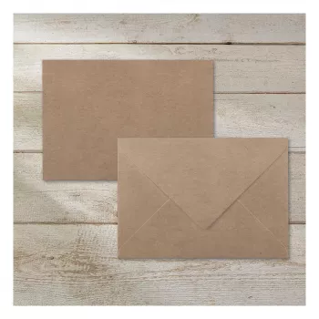 SIGEL DU700 enveloppes C6 en papier kraft, marron, lot de 24, autocollantes