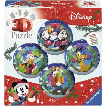 Ensemble de boules de Noël 3D Puzzleball Ravensburger Disney (2 x 27 pièces)