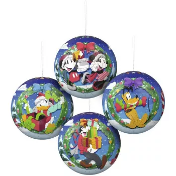 Ensemble de boules de Noël 3D Puzzleball Ravensburger Disney (2 x 27 pièces)