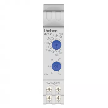Minuterie d'escalier THEBEN TLZ 0,5-20 min ELPA6plus 3600W 3/4 fils optimisée pour LED