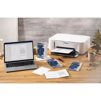 SIGEL DS087 cartes de Noël pop-up paysage d'hiver DIN long, 25 cartes avec enveloppes
