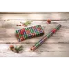 SIGEL GP122 papier cadeau de Noël marron style découpe avec bande déchirable, 5 m x 70 cm, 80 g/m², certifié FSC