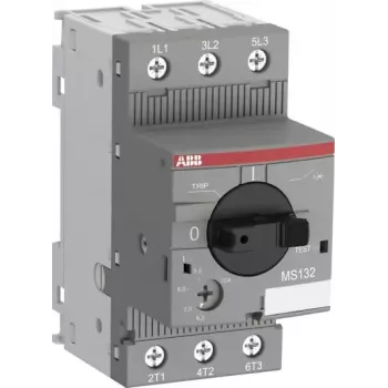 Disjoncteur moteur ABB MS132-2.5, 3 pôles, 1,6-2,5 A, thermique-magnétique, 690 V AC, 100 kA
