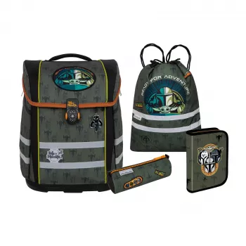 Sac à dos scolaire McNeill Perfecto, set 5 pièces, Star Wars Mandalorian