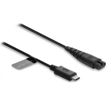 Câble de charge USB Type-C™ Delock 5 V pour rasoirs électriques compatible avec Hatteker RFC-588 - câble de charge de remplacement 1,2 m