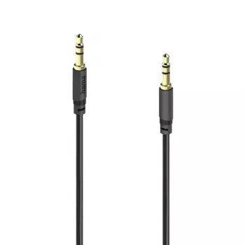 Câble audio jack 3,5 mm Hama Basic Line, mâle vers mâle, 3 m, noir