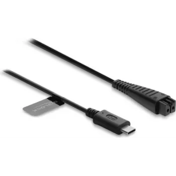 Câble de charge USB Type-C Delock 4,8 V pour rasoirs électriques Panasonic ES-LV97, ES-LA63 - câble de charge de rechange 1,5 m