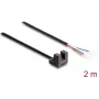 Barrière lumineuse à fourche Delock 5 mm type L avec 4 extrémités de câble ouvertes PNP L/D commutable 2 m