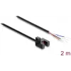 Barrière lumineuse à fourche Delock 5 mm type R avec 4 extrémités de câble ouvertes NPN L/D commutable 2 m