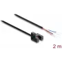 Barrière lumineuse à fourche Delock 5 mm type R avec 4 extrémités de câble ouvertes NPN L/D commutable 2 m