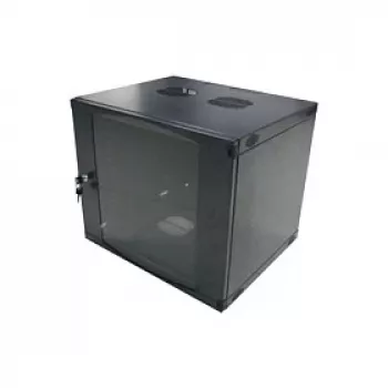 Armoire murale 19 inch LogiLink une section 6U, flat pack, noir (RAL 9005)