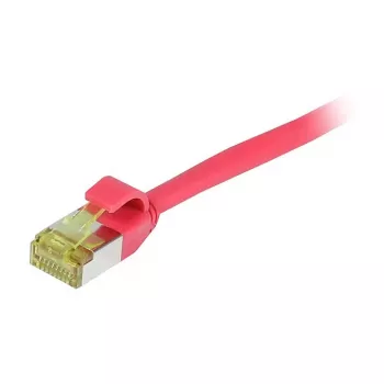 Câble patch slim Synergy21 CAT6A S/FTP, 1,0 m, rouge, LSZH/TPE, 500MHz, 10Gbps, AWG28