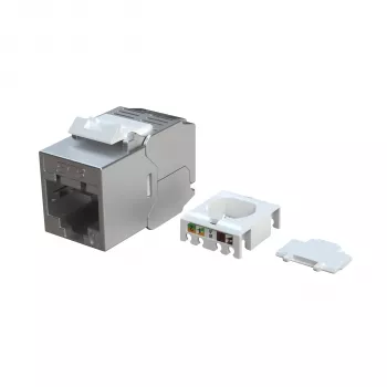 Module Keystone Slim/Short Cat.6A blindé EFB Elektronik E-200130 en zamak moulé 10G