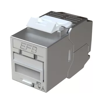 Module Keystone Slim/Short Cat.6A blindé EFB Elektronik E-200130 en zamak moulé 10G