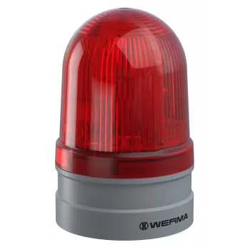 Feu de signalisation WERMA Signaltechnik Midi TwinFLASH 261.120.70 xénon rouge, 12/24V AC/DC, IP65
