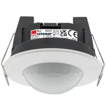Détecteur de mouvement PIR encastré au plafond BEG BRCK LUXOMAT BL-2-DE, 360°, 2300 W, blanc