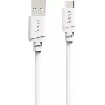 Câble Hama USB-A vers USB-C, 2 m, blanc