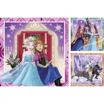 Ensemble de puzzles enfants Ravensburger Disney La Reine des neiges 2 - 3x49 pièces