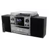 Chaîne stéréo Soundmaster MCD5600SW avec radio DAB+, lecteur CD, platine vinyle, double platine cassette, Bluetooth, enregistrement USB - noir