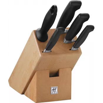 ZWILLING FOUR STAR ensemble de 4 couteaux avec bloc