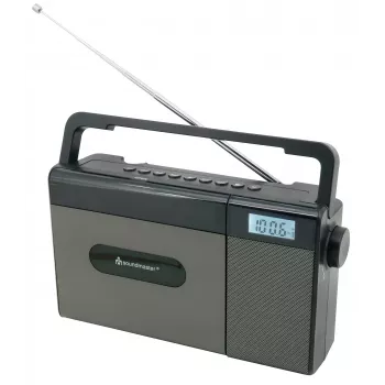 Soundmaster RCD1170SW Radio CD portable avec FM, Bluetooth, USB et batterie rechargeable - Noir