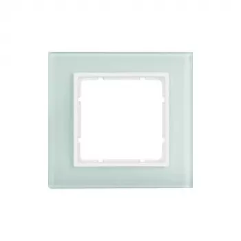 Berker B.7 Glass cadre de finition 1 poste blanc polaire