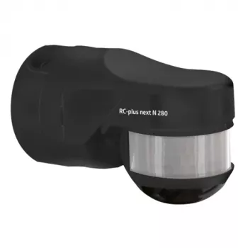 BEG RC-plus next N 280 détecteur de mouvement noir avec portée de détection 280° et protection de la zone anti-intrusion