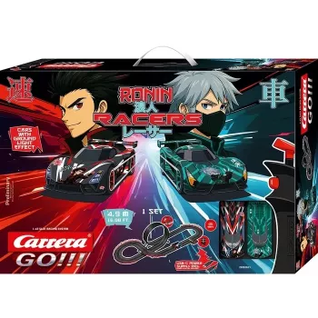Carrera GO Ronin Racers circuit de voitures à crémaillère 1:43 avec looping et passage supérieur