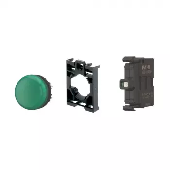 Eaton M22-L-G-LED-BVP Voyant LED vert, 22,5 mm, 12-30 V AC/DC, IP66/IP67/IP69K