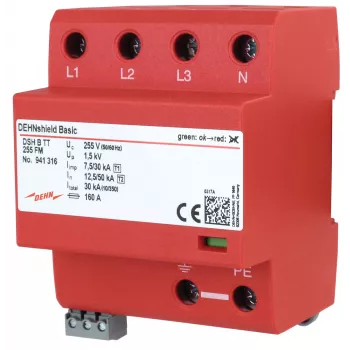 DEHN DSH B TT 255 FM Parafoudre combiné type 1+2 parafoudre de courant de foudre et de surtension