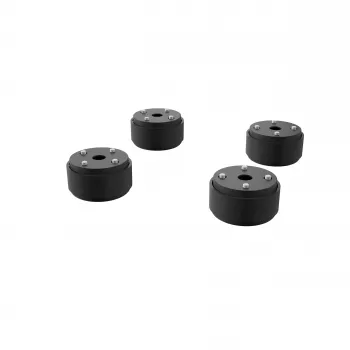 Kindermann ensemble de patins de sol pour DisplayLift mobil – kit de conversion fixe 4 pièces, noir
